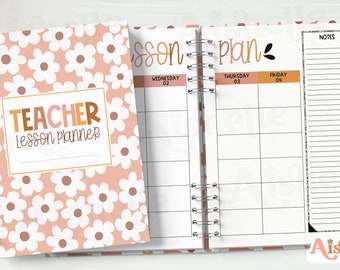 PRINTABLE Teacher Planner 2023-2024 | Teacher Binder | Boho Floral Teacher Plan & Record Book for Class Organization | PERSONAL USE