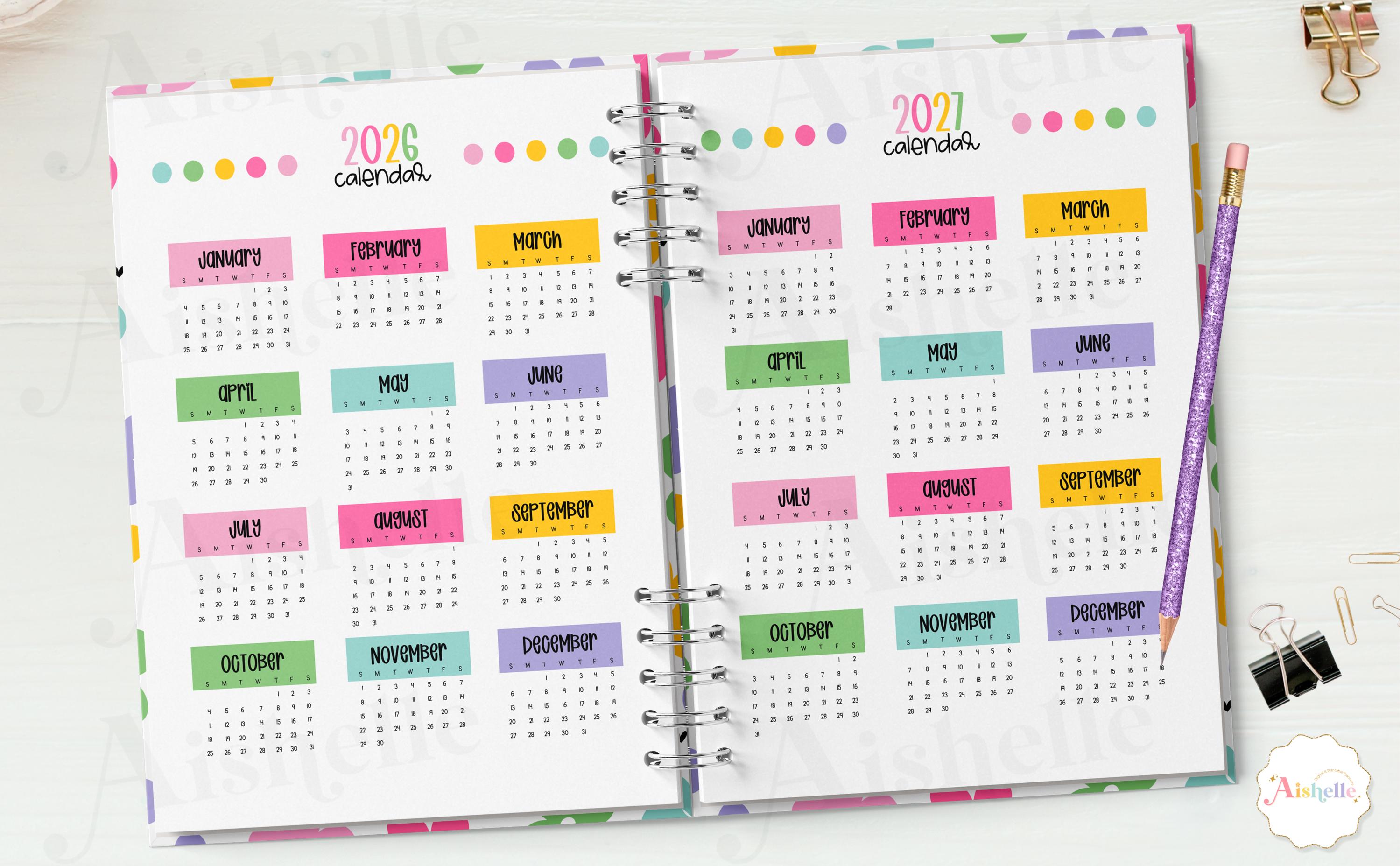2026-2027 Printable Teacher Planner | Teacher Binder | Pastel Floral ...