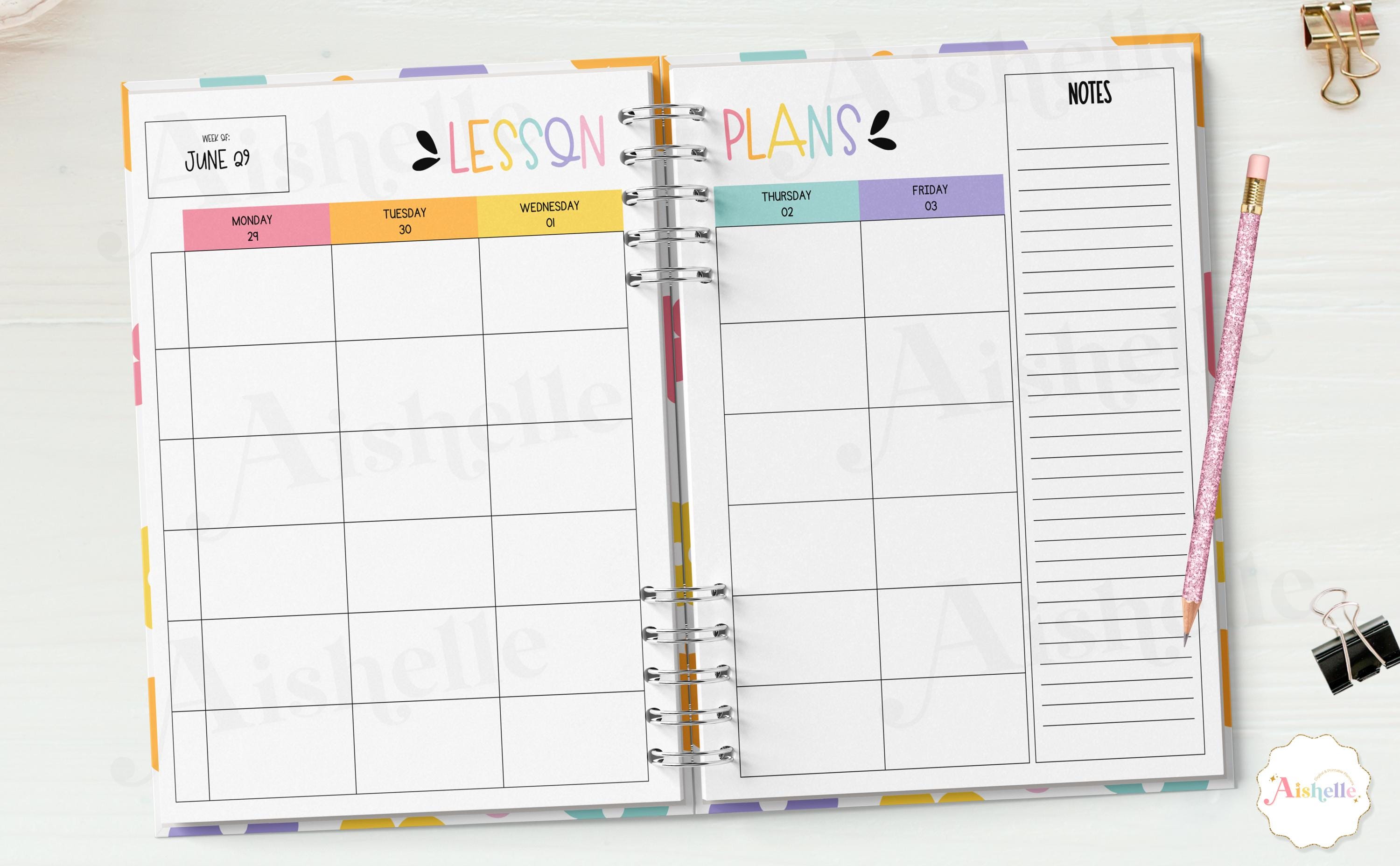 2026-2027 Printable Teacher Planner | Teacher Binder | Pastel Floral ...