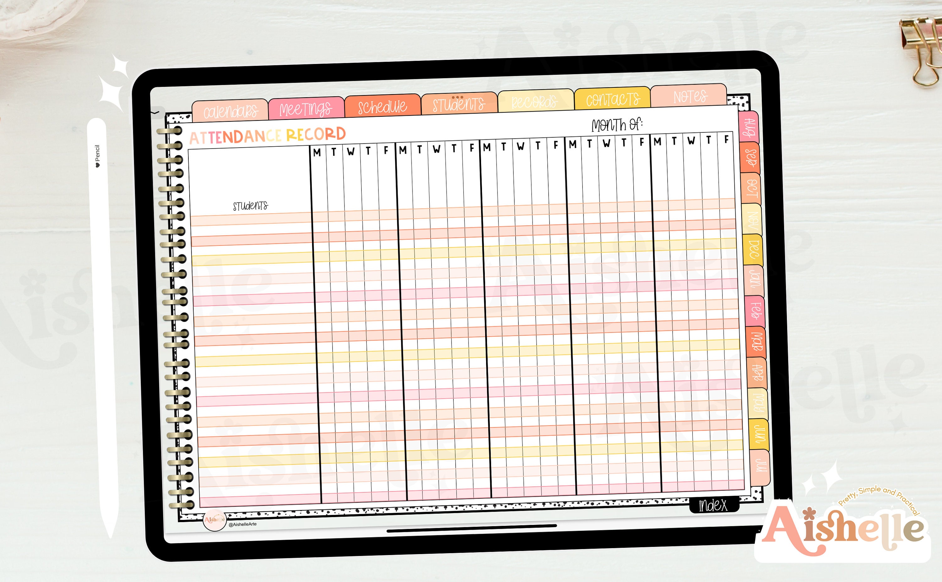 20232024 Teacher Planner Digital Teacher Goodnotes Light Daisy Teacher