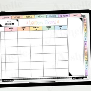 Digital Teacher Planner 2025-2026 | Teacher Goodnotes | With Checkered ...