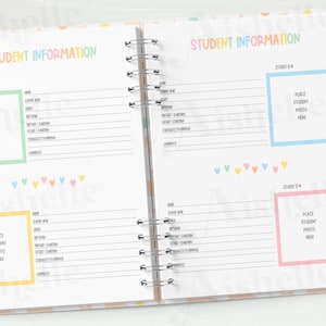 2026-2027 Printable Teacher Planner | Teacher Binder | Pastel Flowers Theme | Personal Use | PDF image 8