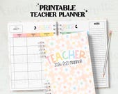 2026-2027 Printable Teacher Planner | Teacher Binder | Pastel Flowers Theme | Personal Use | PDF