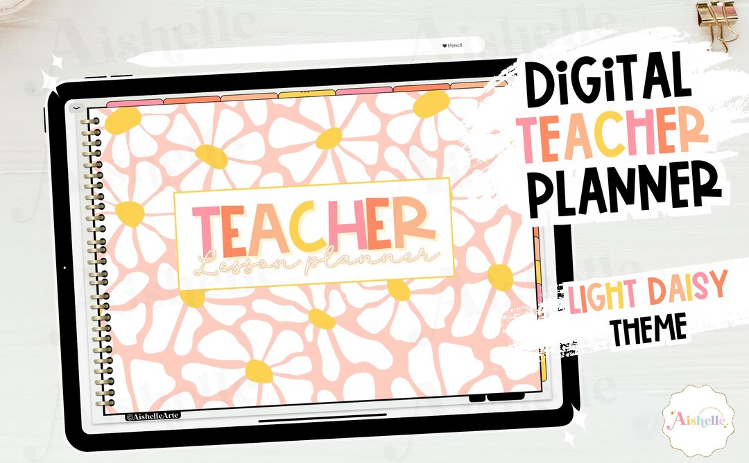 2025-2026 Digital Teacher Planner | Teacher Goodnotes | Light Daisy ...