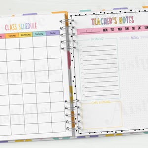 2026-2027 Printable Teacher Planner | Teacher Binder | Pastel Floral ...