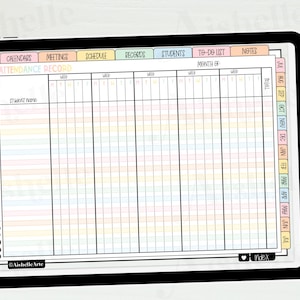 Digital Teacher Planner 2026-2027 | Pastel Flowers Theme | Personal Use | PDF image 7