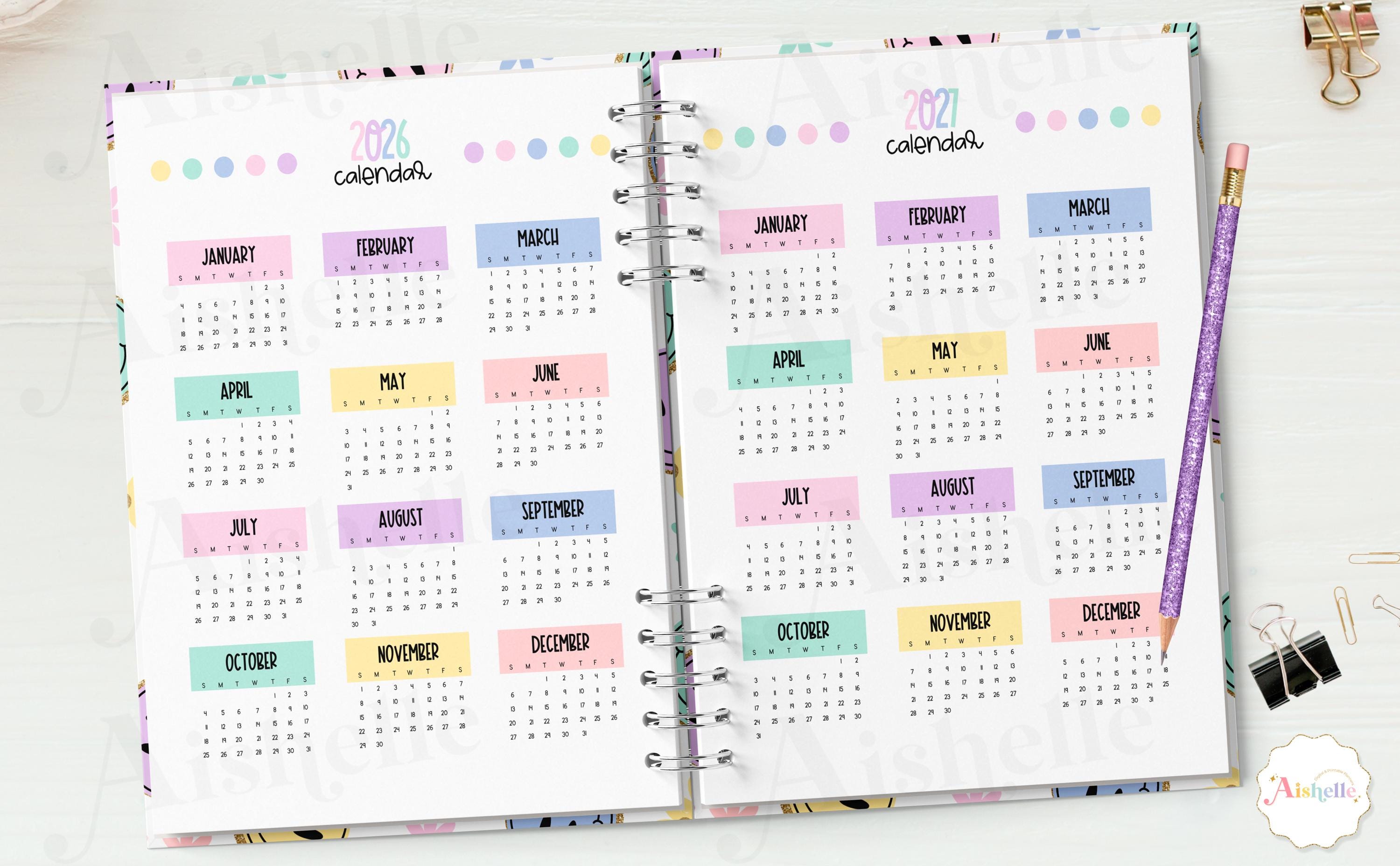 2026-2027 Printable Teacher Planner | Teacher Binder | Pastel Smiley ...