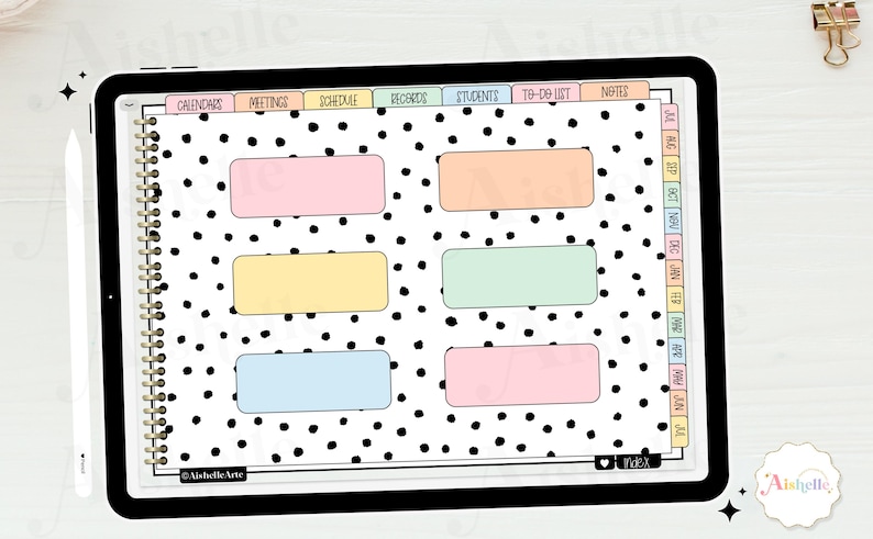 Digital Teacher Planner 2026-2027 | Pastel Flowers Theme | Personal Use | PDF image 8