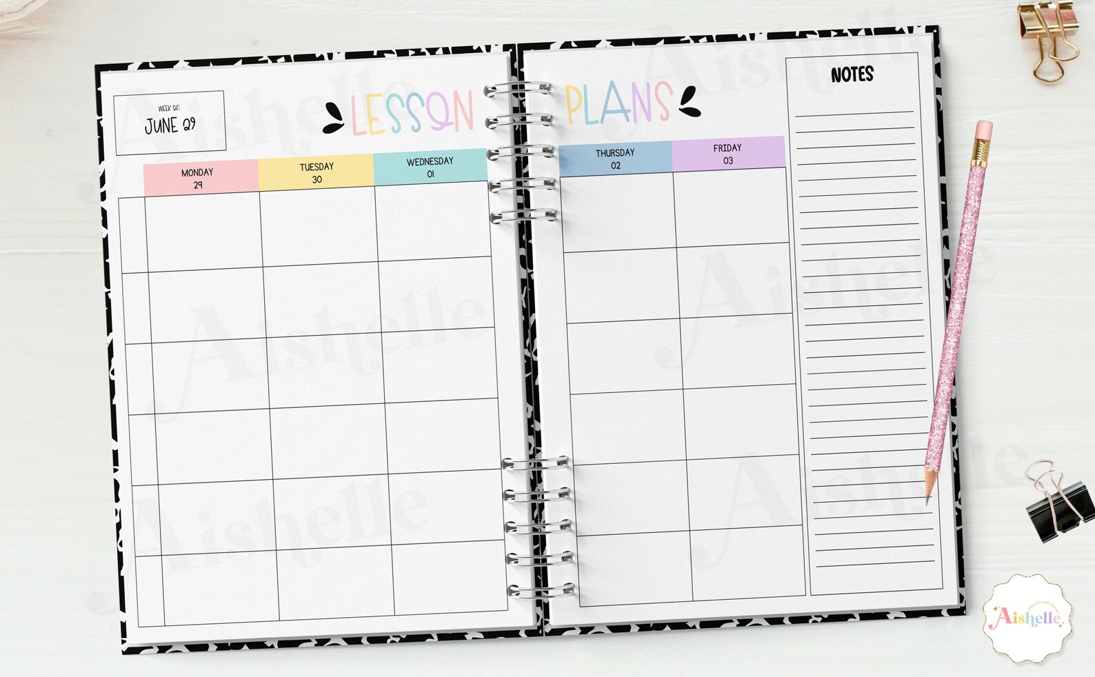 2026-2027 Printable Teacher Planner | Teacher Binder | Pastel Smiley ...