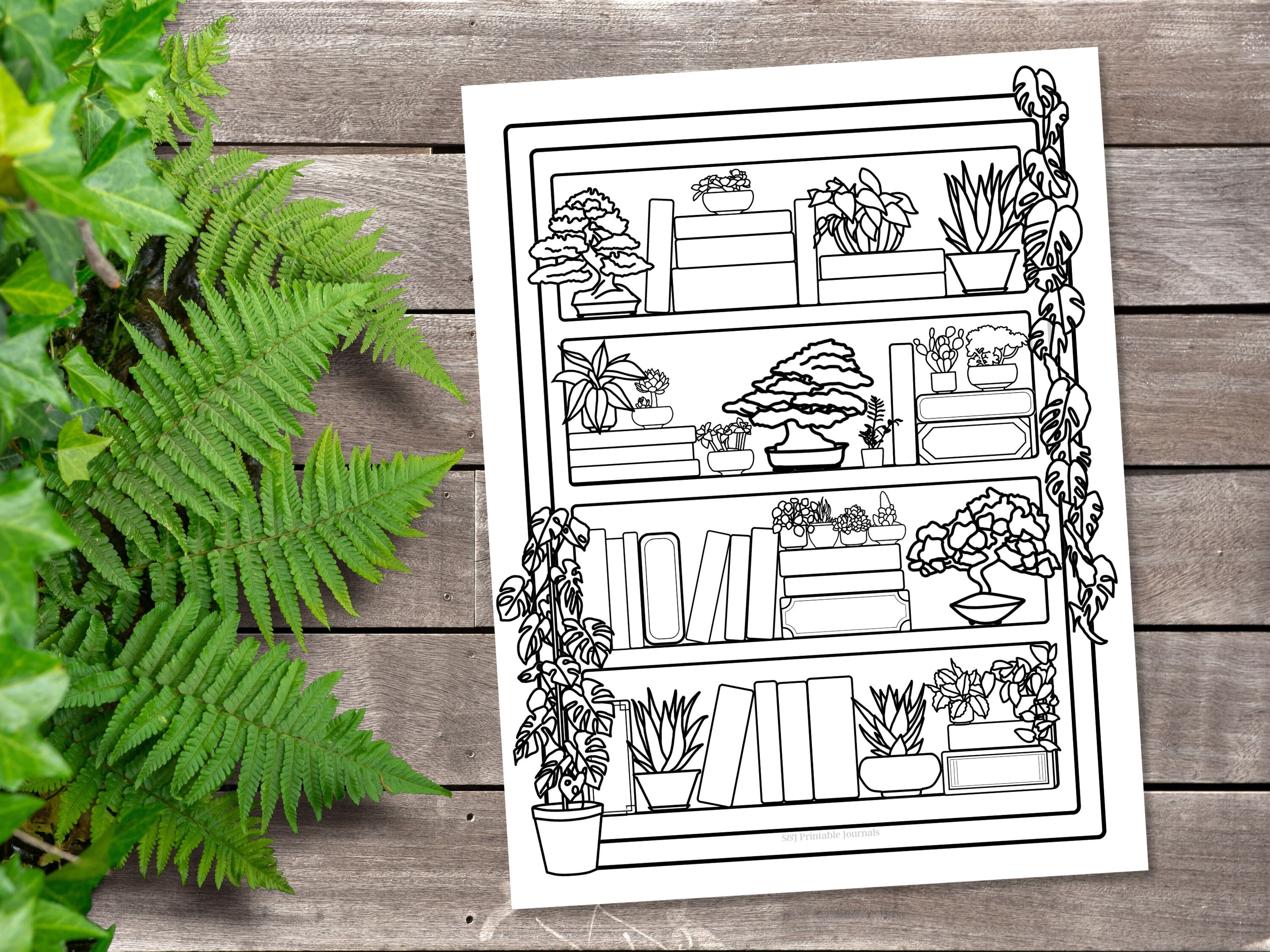 Printable Plant Bookshelf Book Tracker House Plant Themed - Etsy Australia