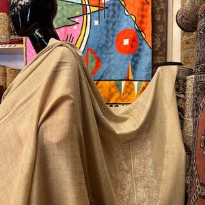 Natural Pashmina Shawl, Scarves and Wraps, Kashmir Pashmina, Exclusive Hand Embroidery Shawl, Needle Embroidery Shawl, Kashmiri Shawl