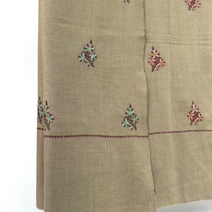 Pashmina Dorukha, Formal Wrap, Regalo de Navidad, Cachemira chal, Suave Throw, Pashmina Sozni chal, Accesorios Bufandas, Bufanda tejida