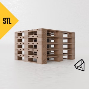 Op de afbeelding: Een bruine kunststof pallet met de tekst "EPAL" erop gedrukt. De pallet is gemaakt van hout en heeft een rechthoekige vorm.
