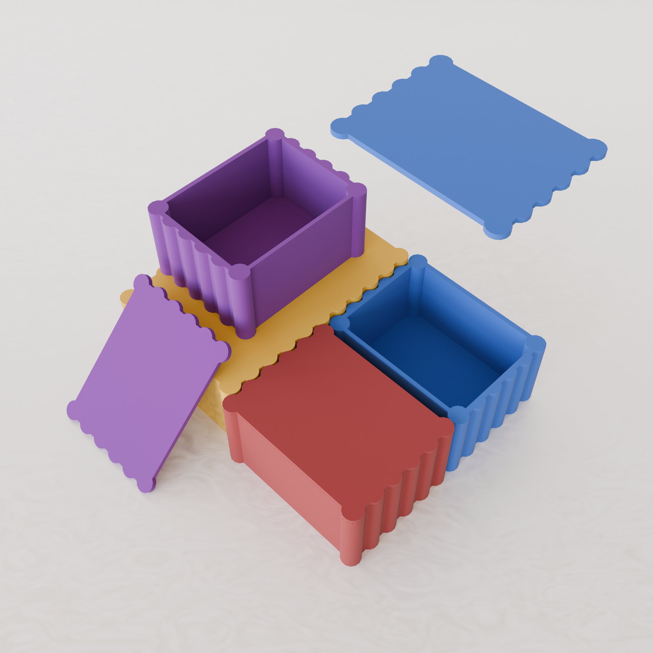Mini Box STL File - Stackable - 3D Print Storage Box - Etsy