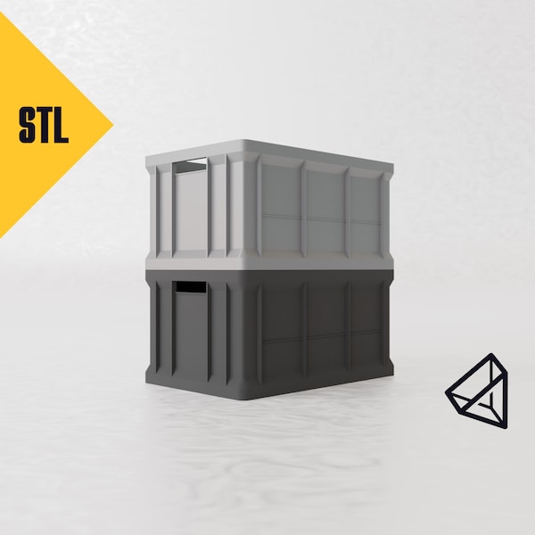 Mini Crate STL File - 3D Printable Crate - High Quality Storage Crate