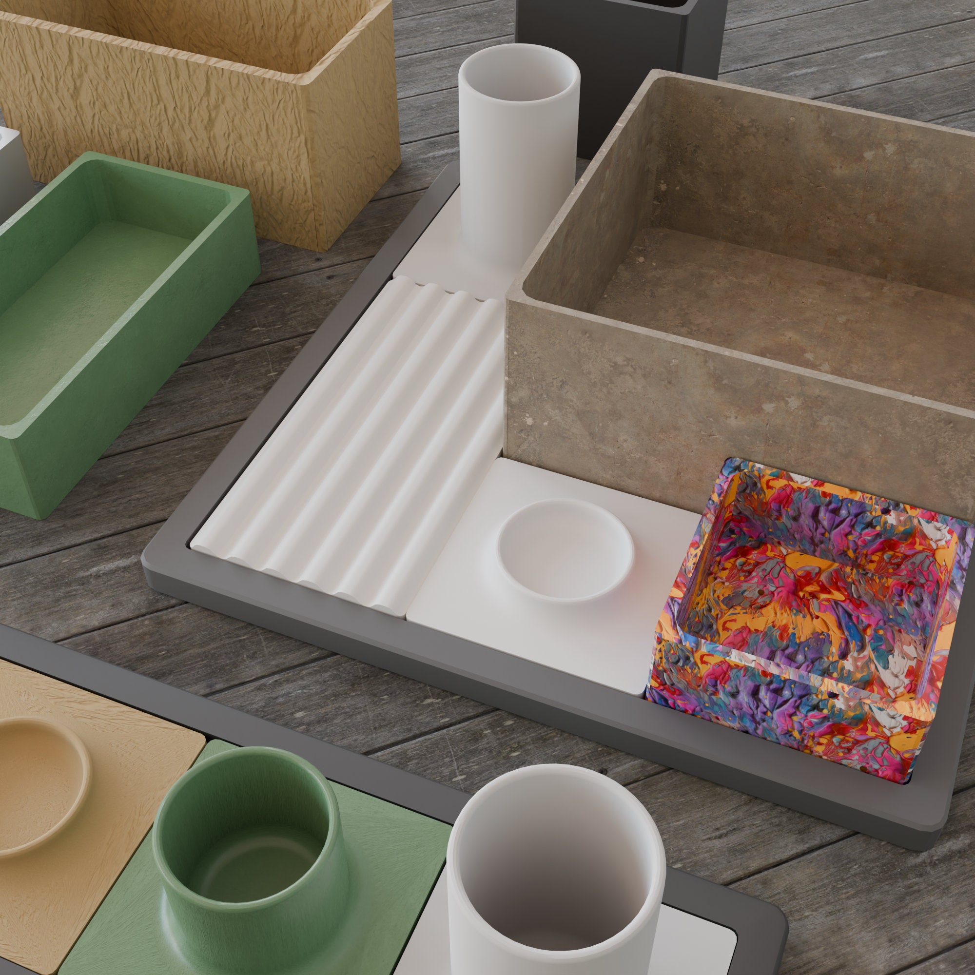 Modular Stl Modular Storage STL - 3D Print 23 Files - Stylish Desk Organizer - Etsy