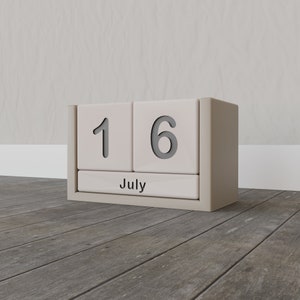 Date Blocks 3D STL Files - 6 Files for 3D Printer - Etsy