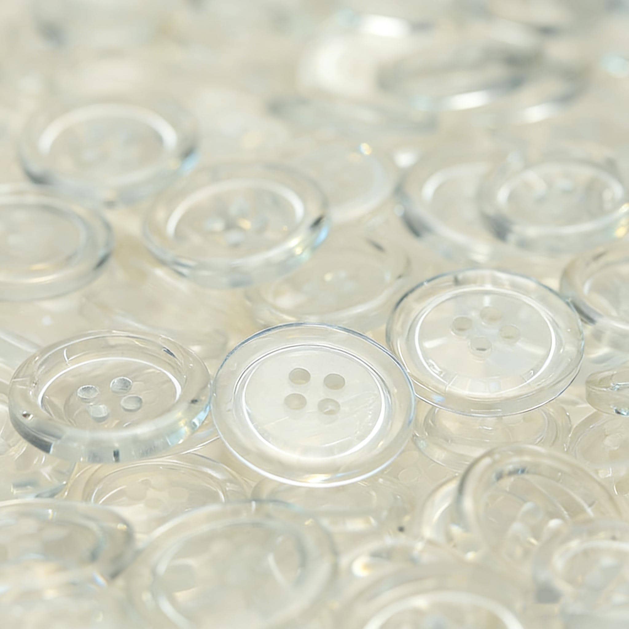 Clear Transparent Resin Buttons, 4-hole Round Sewing Buttons for Shirts ...