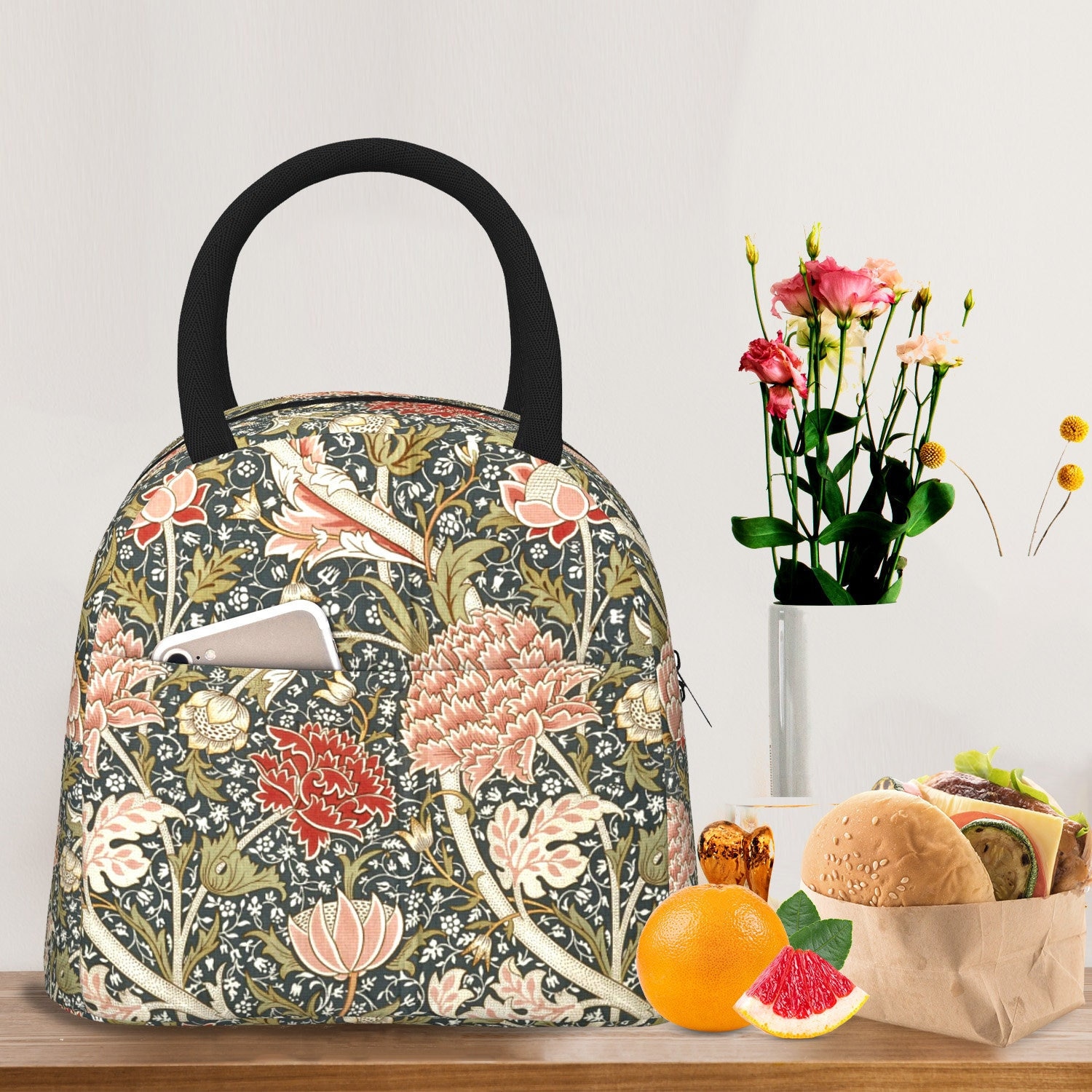 Kate spade top lunch tote floral