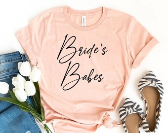 Braut-Babes-T-Shirt, Braut-Party-Shirt, Junggesellinnen-Geschenk, Party-T-Shirt, Verlobungs-Shirts, Musik-Top, Damen-Shirt, Mama-T-Shirts