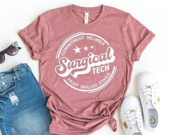 Chirurgisch Tech T-shirt, Waardering Shirt, Technoloog Tee, Verpleegkundige Top, Verpleging Cadeau, Arts Shirt, Operatiekamer Tee, Dames Tee