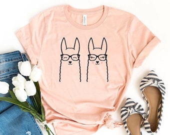 Llama T-shirt, Llama Mandala Shirt, Wild Life Gift, Boyfriend Tee, Save The Llamas Shirts, Cute Llama Gift, Birthday Tee, Women's Top