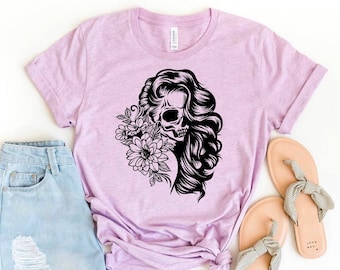 Aesthetic Wolf T-shirt, Wolf The Noble Animal Of Moon Shirt, Cool Wolf Tee, Floral Animal Gift, Camping Shirt, Wild Animal Tee, Dog T-shirt