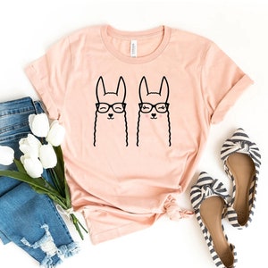 Llama T-shirt, Llama Mandala Shirt, Wild Life Gift, Boyfriend Tee, Save The Llamas Shirts, Cute Llama Gift, Birthday Tee, Women&#39;s Top