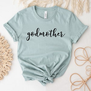 Godmother T-shirt, God Mama Shirt, Christmas Tee, Mother Day Top, Mama Gift, Mama Birthday Shirts, Princess Tee, Women&#39;s Shirts, Mom Tee