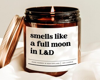 Smells Like A Full Moon In L&D Candle, Delivery Nurse Candle, Nurse Appreciation Gift, Gift For Co Worker, Labor And Delivery Nurse Gift