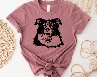 T-shirt pour chien border collie, chemise de dressage de chien, t-shirt d'agilité pour chien, cadeau pour amoureux des animaux de compagnie, haut Love Dog, chemise pour chiot, t-shirt pour chien, cadeau de Noël