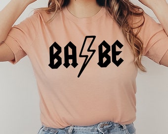 Babe T-Shirt, Vintage Geburtstag Shirt, Brautjungfer Shirt, Junggesellinnenabschied Top, Braut Shirt, Halloween Geschenk, süßes Geist T-Shirt, Brautjungfer Shirt