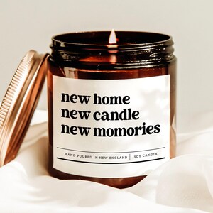 New Home New Candle New Memories Candle, New Home Gift, Moving Away Gift, First Home Gift, Housewarming Candle, Closing Day Gift, Rude Gift