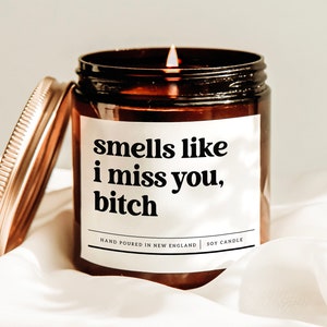 Smells Like I Miss You Candle, Long Distance Gift, Moving Away Gift, Coworker Leaving Gift, Miss You Gift, Friendship Gift, Soy Candle