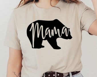 Mama Bear T-shirt, Mom Shirt, Mother's Day Shirt, Christmas Gift, Mom T-shirt, Baby Shower Gift, Funny Mom Shirt, New Mom Gift, Women's Top