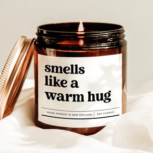 Smells Like A Warm Hug Candle, Thinking About You Candle, Get Well Soon Gift, Sympathy Candle, Soy Wax Candle, Miss You Gift, Grief Gift