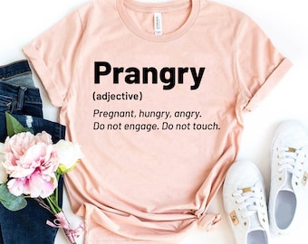 T-shirt Prangry, chemise de grossesse, t-shirt nouvelle maman, chemise enceinte, t-shirt soeur enceinte, cadeau de Noël, haut pour maman, chemise faire-part de grossesse