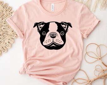 Camiseta para perros Boston Terrier, Camiseta para amantes de los perros, Regalo para mamá de perros, Camisa para dueños de Boston Terrier, Camiseta para amantes de las mascotas, Camiseta favorita para mascotas, Regalo para mamá de mascotas