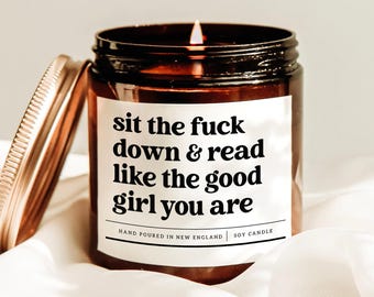 Book Reader Candle, Reading Lover Candle, Book Author Gift, Reader Gift, Bookish Candle, Bookworm Gift, Avid Reader Gift, Book Addict Gift