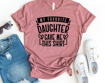 Camiseta divertida para mamá, regalo para hija favorita, camiseta para la mejor mamá, regalo de cumpleaños para mamá, camiseta navideña, camiseta humorística para mujer, día de la madre
