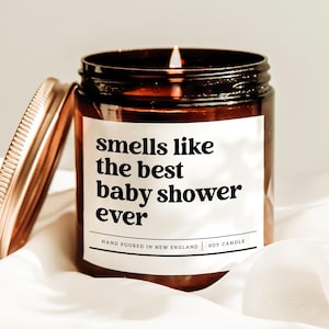 Smells Like The Best Baby Shower Candle, New Baby Gift, Shower Hostess Gift, Pregnancy Gift, New Mum Gift, Baby Shower Decor, Gift For Her