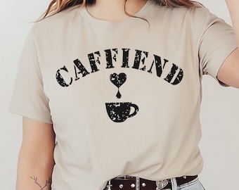 Caffiend T-shirt, Coffee Gives Me Teacher Powers Shirt, Hopeless Tee, Coffee Lover Shirt, Christmas Gift, Women's Shirt, Birthday Gift