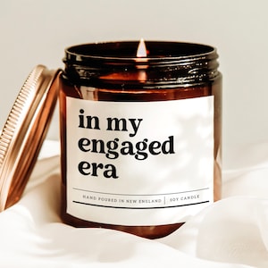 In My Engaged Era Candle, Engagement Gift Candle, Congratulation Gift, Bridal Shower Candle, New Bride Gift, Newly Engaged Gift, Bestie Gift