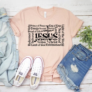 Jesus The Way The Truth The Life T-shirt, Jesus Shirt, Religious Tee, Christian Top, Church Gift, Faith Shirt, God Tee, Women's Shirt