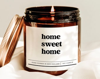 Home Sweet Home Candle, New Apartment Gift, Moving Away Gift, Housewarming Candle, Closing Day Gift, First Home Gift, New Home Decor Idea