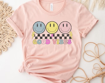 Good Vibes T-shirt, Feel Good Shirt, Positive Top, Mother's Day Tee, Love Day Gift, Inspirational Shirt, Motivation T-shirt, Women Power Tee