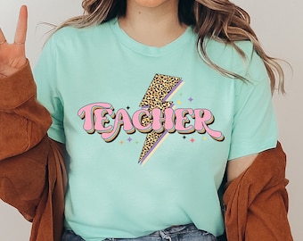 Camiseta de maestro, camisa de agradecimiento al maestro, regalo preescolar, camiseta de Navidad, top de vida del maestro, camisa de café, camiseta escolar, regalo de fin de semana