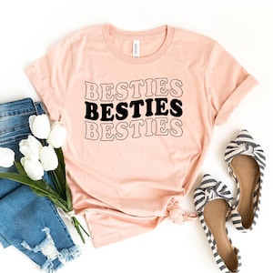 T-shirt Besties, Camicia vintage, Regalo per i migliori amici, Camicia per amici, T-shirt da viaggio Besties, Regalo retrò, Camicie per bere, Regalo per il migliore amico