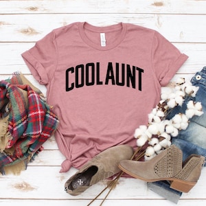 Cool Aunt T-shirt, Auntie Shirt, Gift For Aunt Tee, Minimalist Top, New Aunt Shirt, Funny Cool Aunt Tee, Mom Top, Birthday Shirt