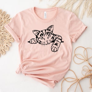 Cat T-shirt, Cat Lover Shirt, Cat Mom Tee, Pet Lover Gift, Cat Lady Top, Crazy Cat Shirt, Meow T-shirt, Women&#39;s Top, Funny Cat Lover Gift